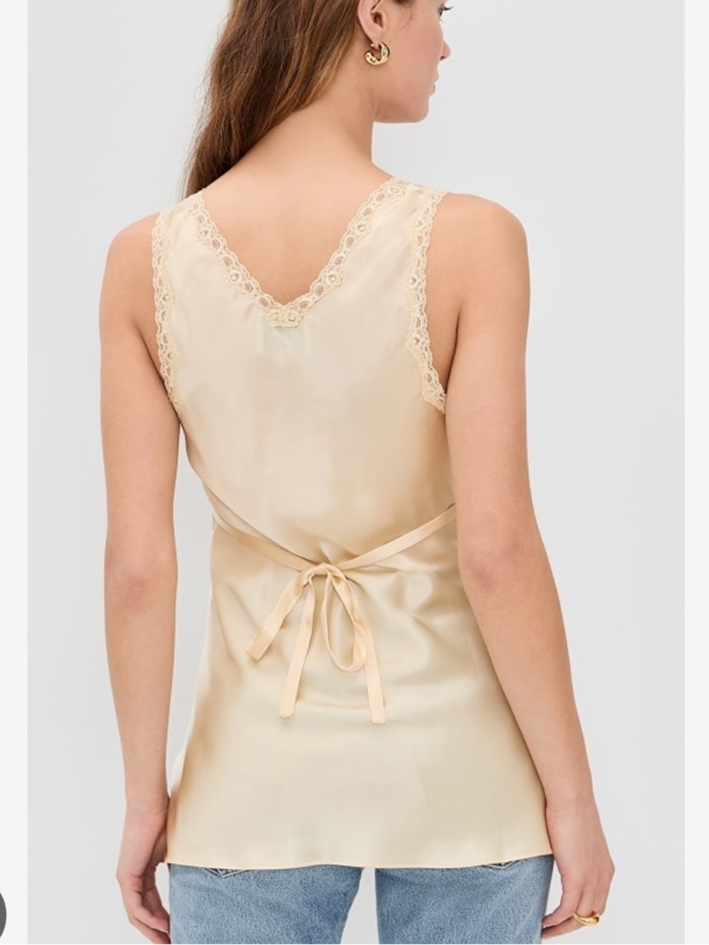 Reformation Addie Silk Camisole - butter yellow - Picture 3 of 7